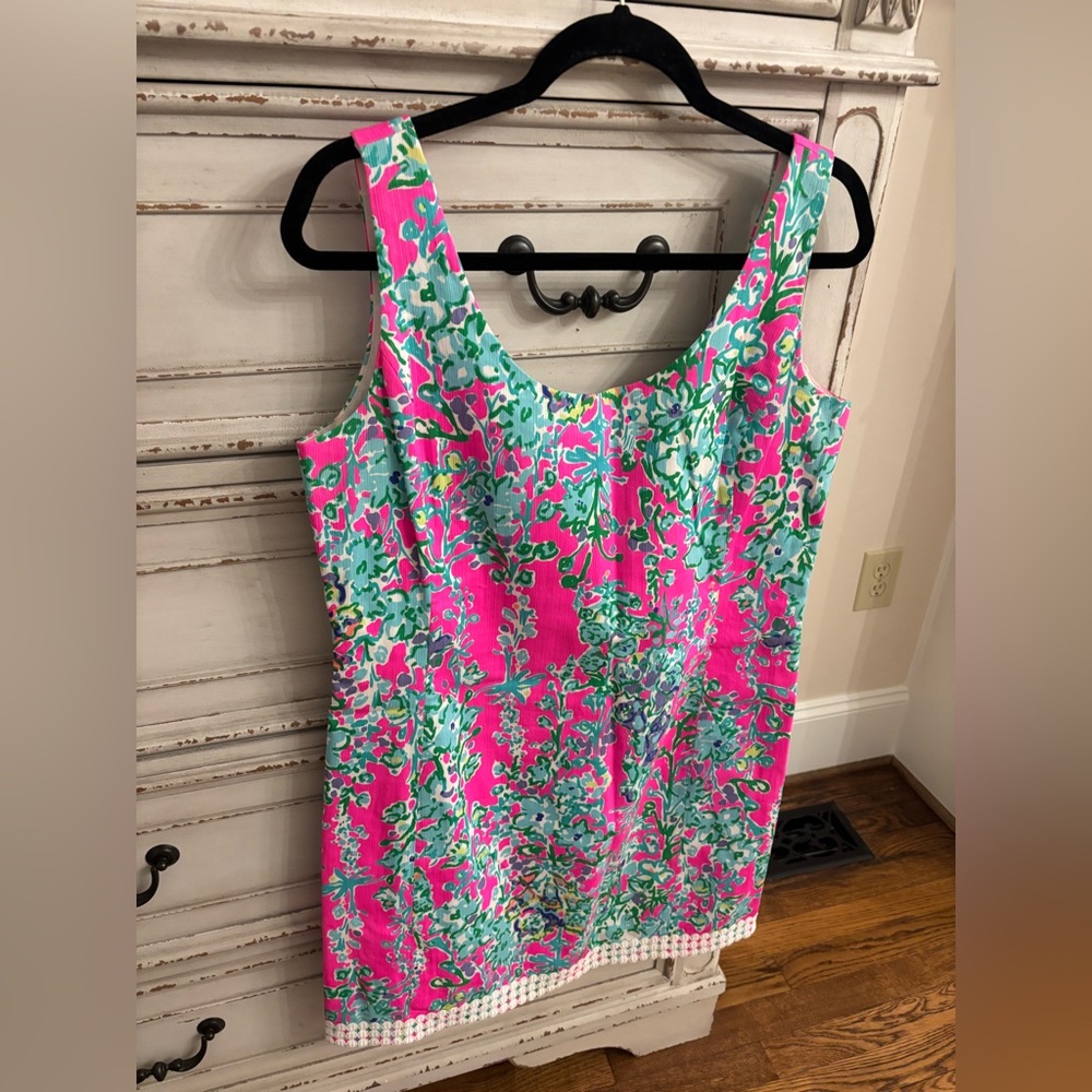Lilly Pulitzer Pink and Green Patterned Dress